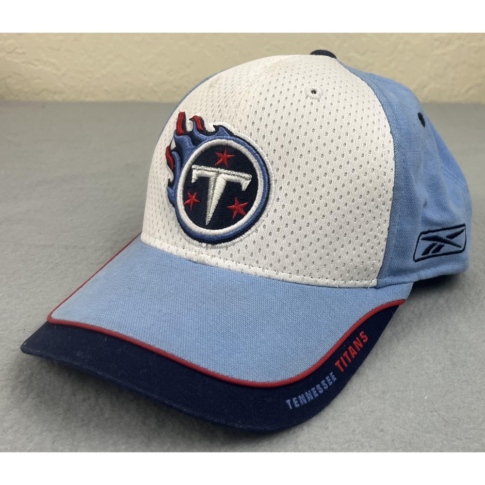 Tennessee Titans Hat Cap Strap Back One Size Blue White NFL Football Reebok Mens